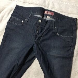 Silver color jeans